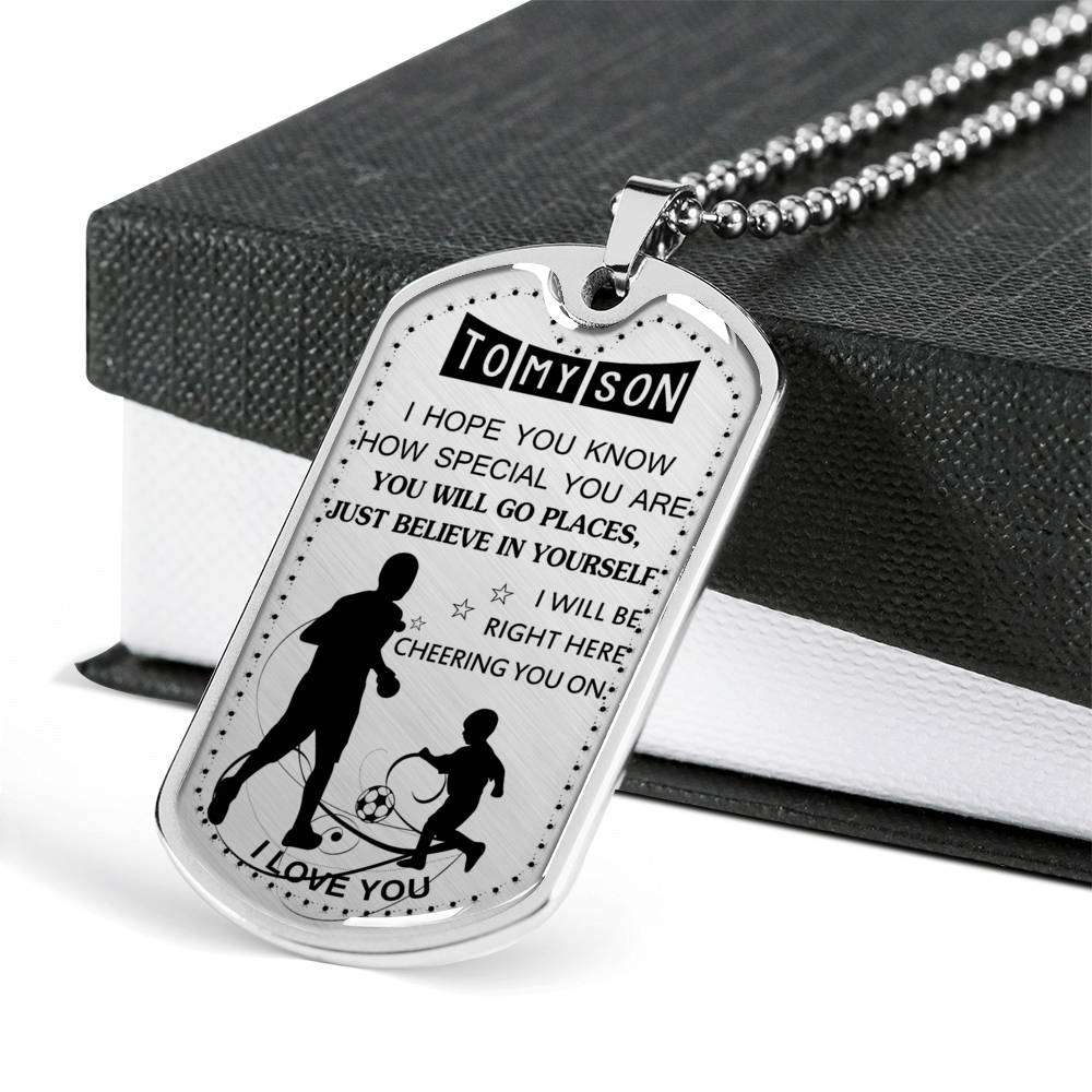 Son Dog Tag, Custom Picture Dog Tag For Son, Gift For Son, Son Necklace, Father And Son Dog Tag-181 Gifts For Son Rakva