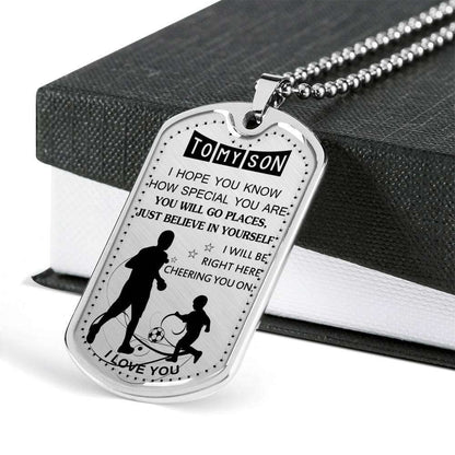 Son Dog Tag, Custom Picture Dog Tag For Son, Gift For Son, Son Necklace, Father And Son Dog Tag-181 Gifts For Son Rakva