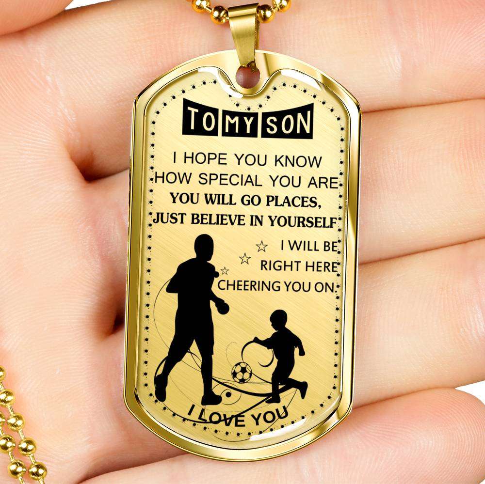 Son Dog Tag, Custom Picture Dog Tag For Son, Gift For Son, Son Necklace, Father And Son Dog Tag-181 Gifts For Son Rakva