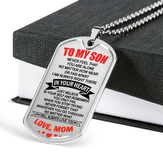 Son Dog Tag, Custom Picture Dog Tag For Son, Gift For Son, Son Necklace, Father And Son Dog Tag-186 Gifts For Son Rakva