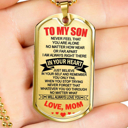 Son Dog Tag, Custom Picture Dog Tag For Son, Gift For Son, Son Necklace, Father And Son Dog Tag-186 Gifts For Son Rakva