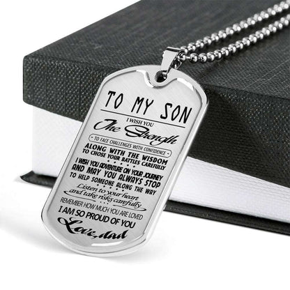 Son Dog Tag, Custom Picture Dog Tag For Son, Gift For Son, Son Necklace, Father And Son Dog Tag-188 Gifts For Son Rakva