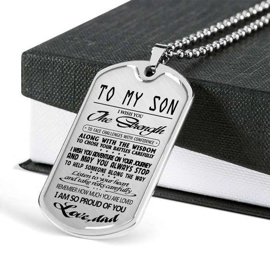 Son Dog Tag, Custom Picture Dog Tag For Son, Gift For Son, Son Necklace, Father And Son Dog Tag-188 Gifts For Son Rakva
