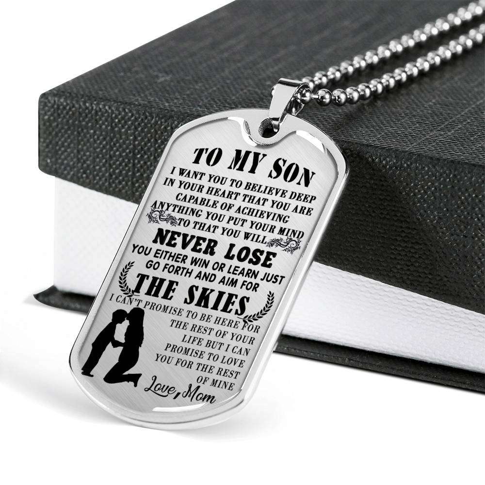 Son Dog Tag, Custom Picture Dog Tag For Son, Gift For Son, Son Necklace, Father And Son Dog Tag-197 Gifts For Son Rakva