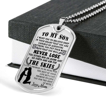 Son Dog Tag, Custom Picture Dog Tag For Son, Gift For Son, Son Necklace, Father And Son Dog Tag-197 Gifts For Son Rakva