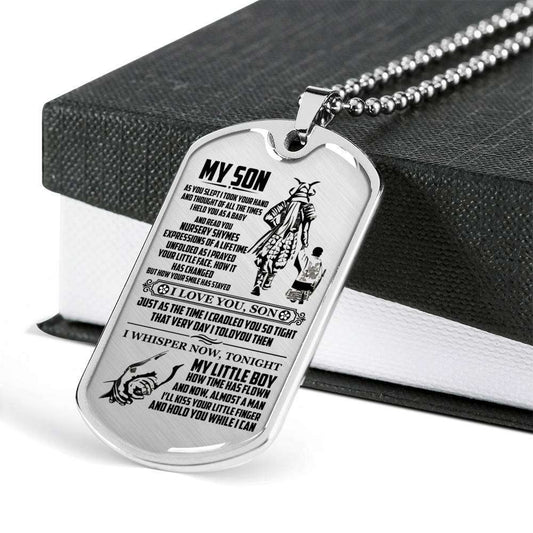 Son Dog Tag, Custom Picture Dog Tag For Son, Gift For Son, Son Necklace, Father And Son Dog Tag-2 Gifts For Son Rakva