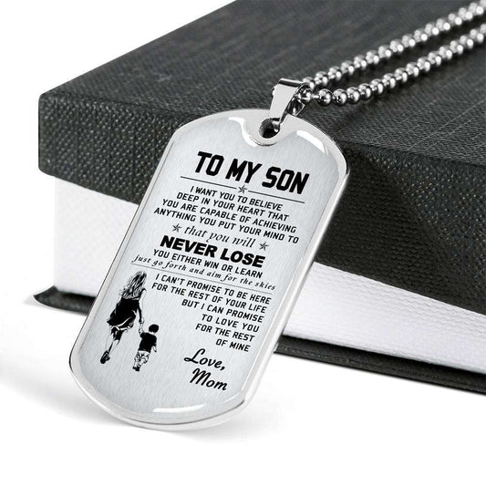 Son Dog Tag, Custom Picture Dog Tag For Son, Gift For Son, Son Necklace, Father And Son Dog Tag-22 Gifts For Son Rakva