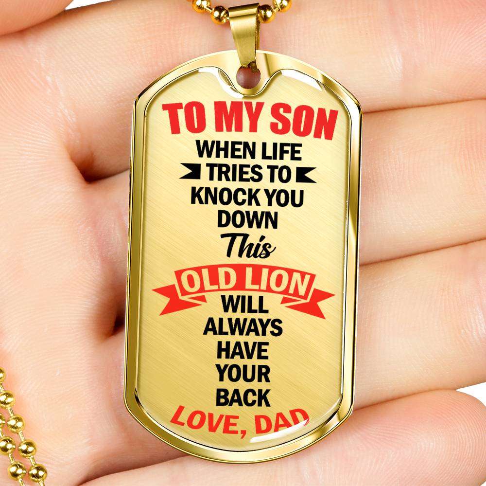 Son Dog Tag, Custom Picture Dog Tag For Son, Gift For Son, Son Necklace, Father And Son Dog Tag-28 Gifts For Son Rakva