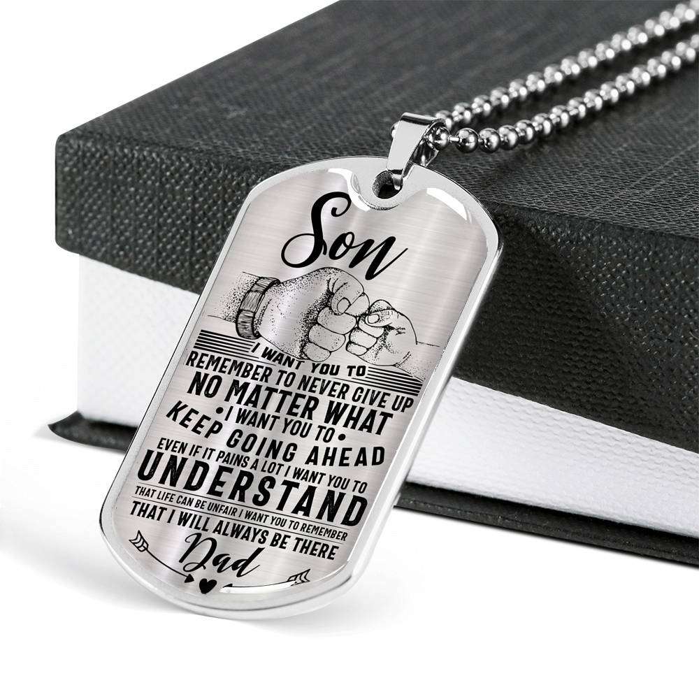 Son Dog Tag, Custom Picture Dog Tag For Son, Gift For Son, Son Necklace, Father And Son Dog Tag-30 Gifts For Son Rakva