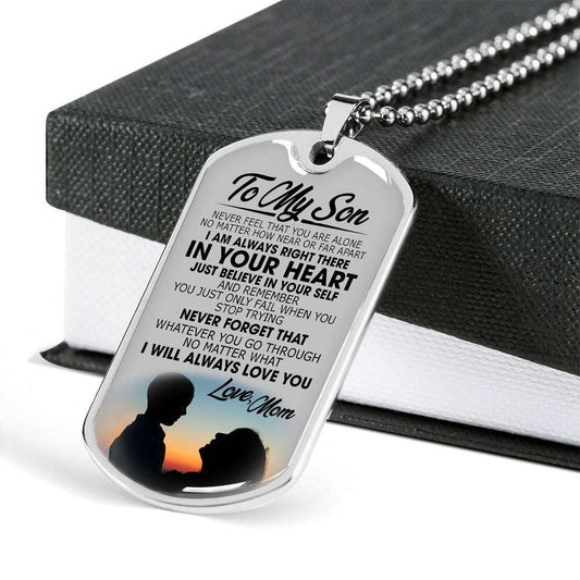 Son Dog Tag, Custom Picture Dog Tag For Son, Gift For Son, Son Necklace, Father And Son Dog Tag-31 Gifts For Son Rakva
