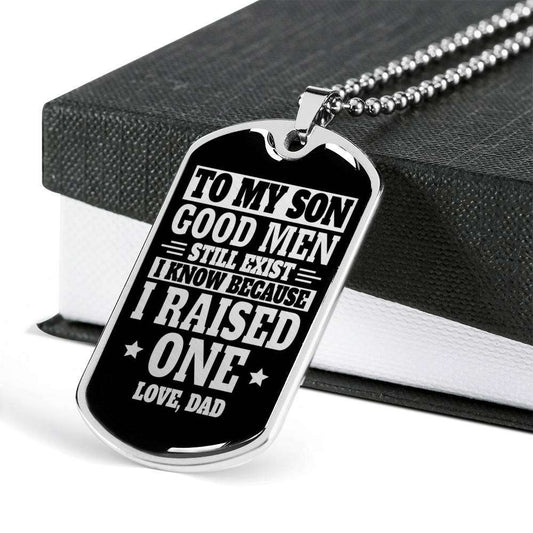 Son Dog Tag, Custom Picture Dog Tag For Son, Gift For Son, Son Necklace, Father And Son Dog Tag-40 Gifts For Son Rakva