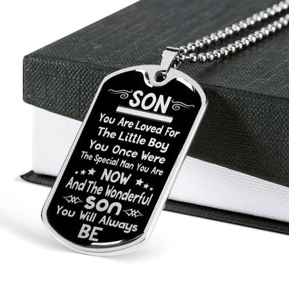Son Dog Tag, Custom Picture Dog Tag For Son, Gift For Son, Son Necklace, Father And Son Dog Tag-41 Gifts For Son Rakva