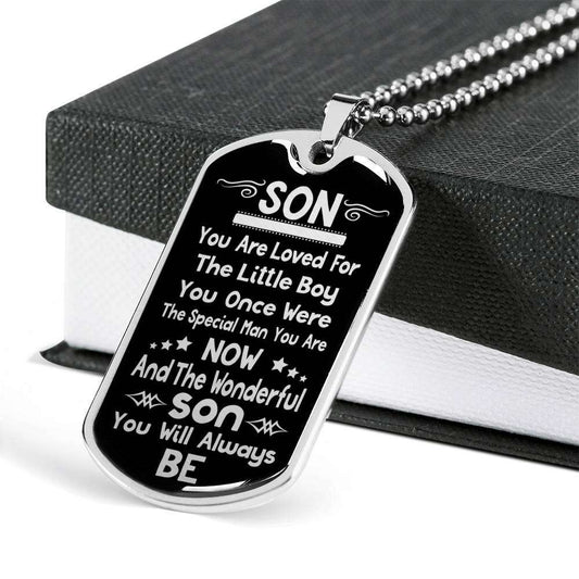 Son Dog Tag, Custom Picture Dog Tag For Son, Gift For Son, Son Necklace, Father And Son Dog Tag-41 Gifts For Son Rakva
