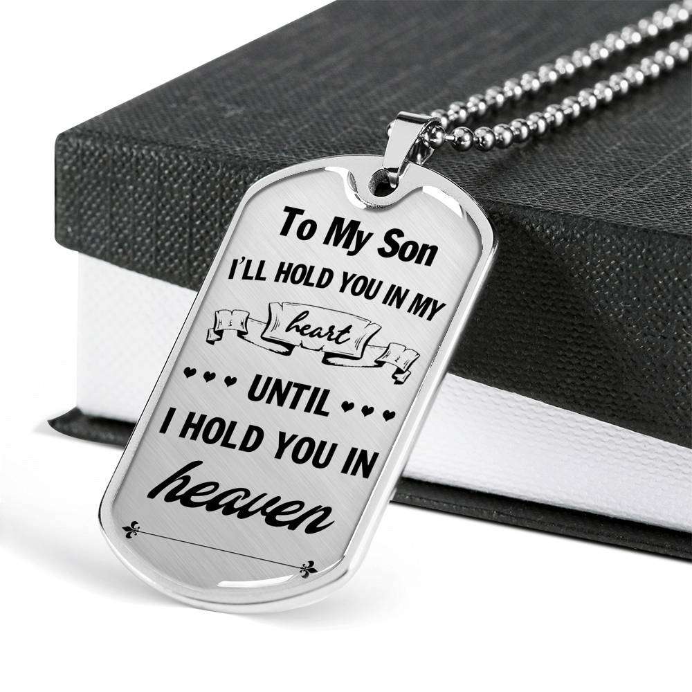 Son Dog Tag, Custom Picture Dog Tag For Son, Gift For Son, Son Necklace, Father And Son Dog Tag-48 Gifts For Son Rakva