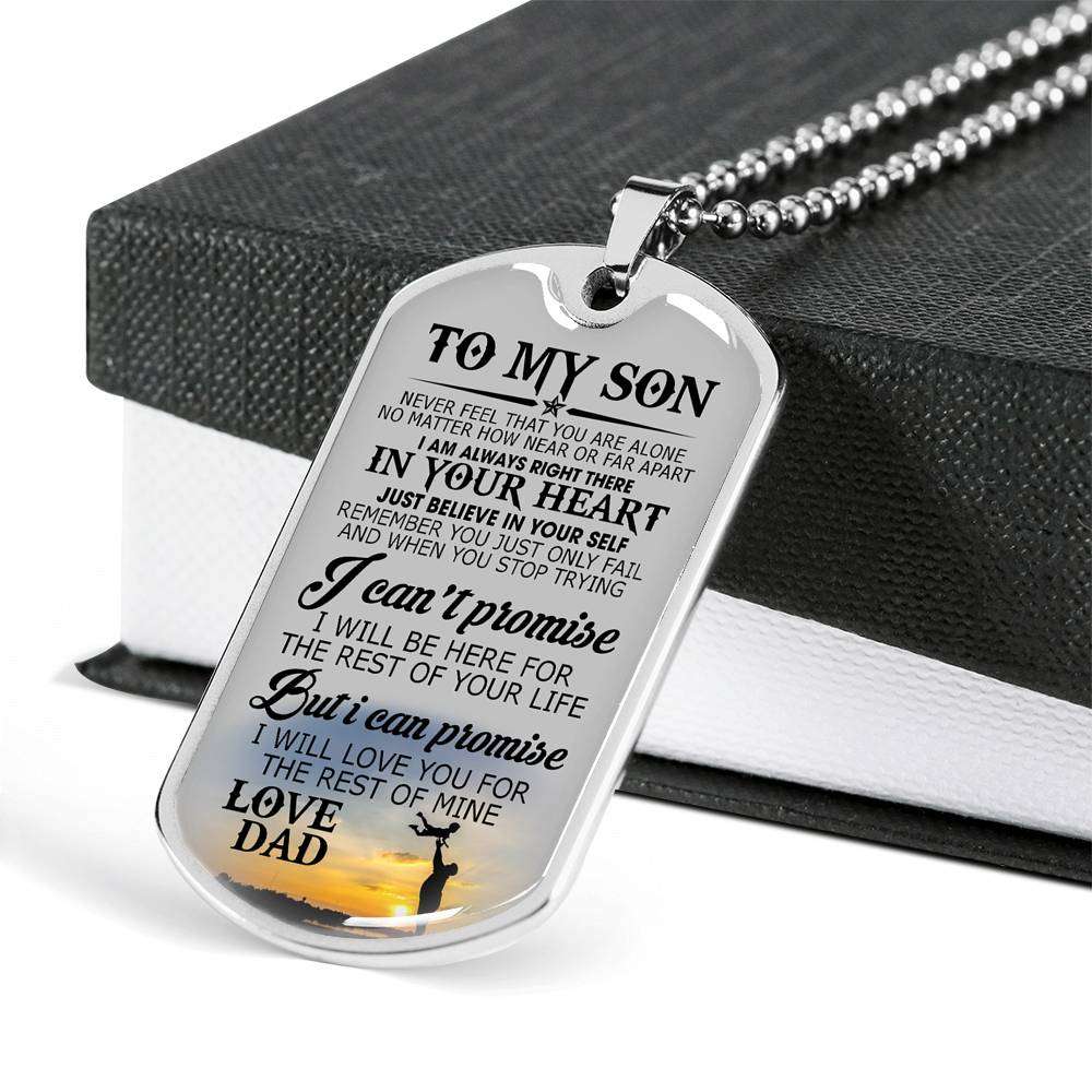 Son Dog Tag, Custom Picture Dog Tag For Son, Gift For Son, Son Necklace, Father And Son Dog Tag-49 Gifts For Son Rakva