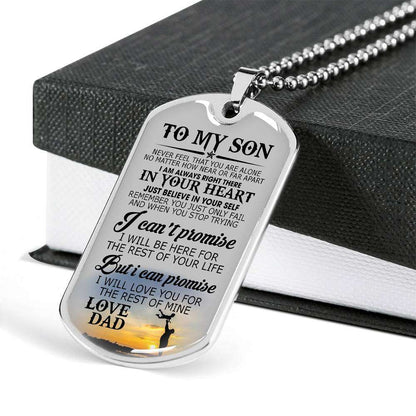 Son Dog Tag, Custom Picture Dog Tag For Son, Gift For Son, Son Necklace, Father And Son Dog Tag-49 Gifts For Son Rakva