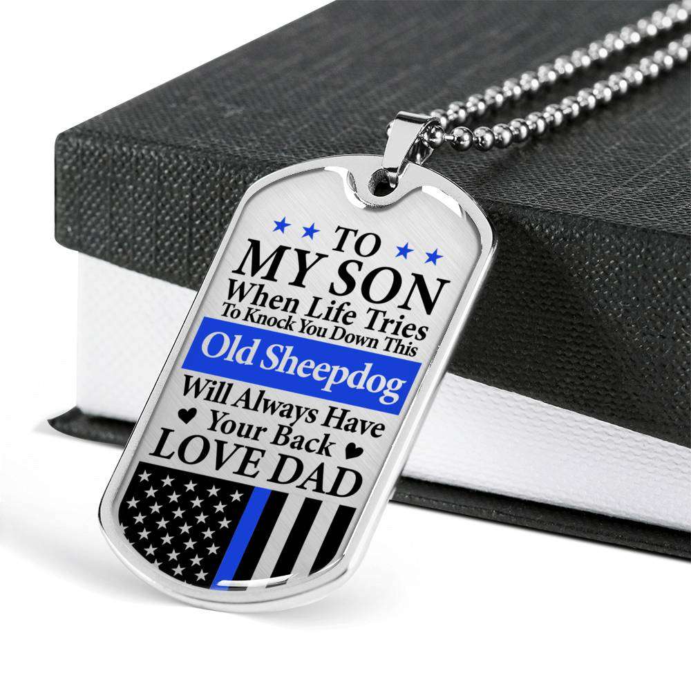 Son Dog Tag, Custom Picture Dog Tag For Son, Gift For Son, Son Necklace, Father And Son Dog Tag-50 Gifts For Son Rakva