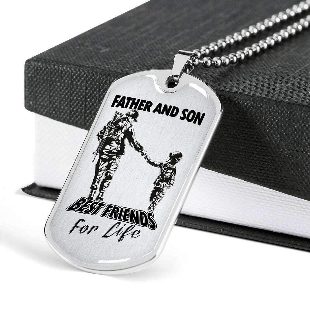 Son Dog Tag, Custom Picture Dog Tag For Son, Gift For Son, Son Necklace, Father And Son Dog Tag-54 Gifts For Son Rakva
