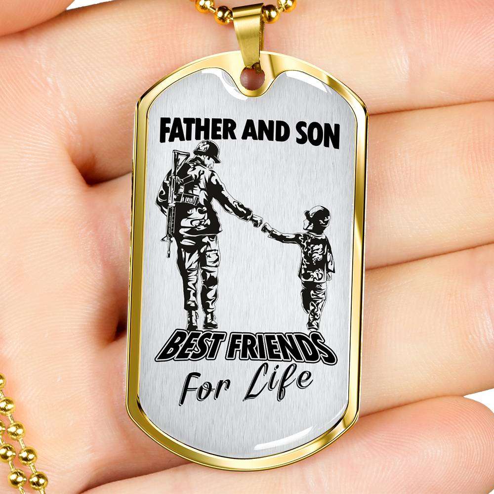 Son Dog Tag, Custom Picture Dog Tag For Son, Gift For Son, Son Necklace, Father And Son Dog Tag-54 Gifts For Son Rakva