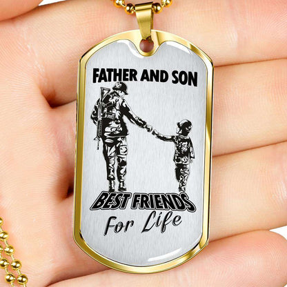 Son Dog Tag, Custom Picture Dog Tag For Son, Gift For Son, Son Necklace, Father And Son Dog Tag-54 Gifts For Son Rakva