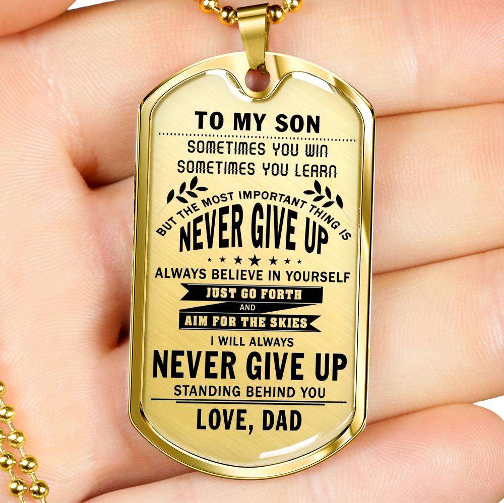 Son Dog Tag, Custom Picture Dog Tag For Son, Gift For Son, Son Necklace, Father And Son Dog Tag-58 Gifts For Son Rakva
