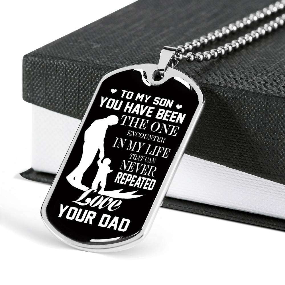 Son Dog Tag, Custom Picture Dog Tag For Son, Gift For Son, Son Necklace, Father And Son Dog Tag-85 Gifts For Son Rakva