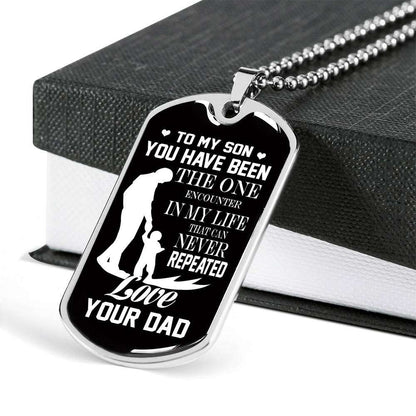 Son Dog Tag, Custom Picture Dog Tag For Son, Gift For Son, Son Necklace, Father And Son Dog Tag-85 Gifts For Son Rakva