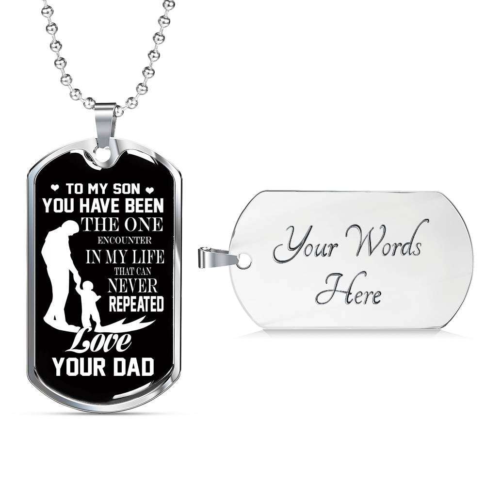 Son Dog Tag, Custom Picture Dog Tag For Son, Gift For Son, Son Necklace, Father And Son Dog Tag-85 Gifts For Son Rakva