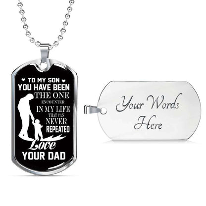 Son Dog Tag, Custom Picture Dog Tag For Son, Gift For Son, Son Necklace, Father And Son Dog Tag-85 Gifts For Son Rakva