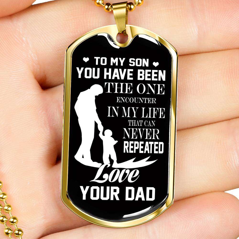 Son Dog Tag, Custom Picture Dog Tag For Son, Gift For Son, Son Necklace, Father And Son Dog Tag-85 Gifts For Son Rakva