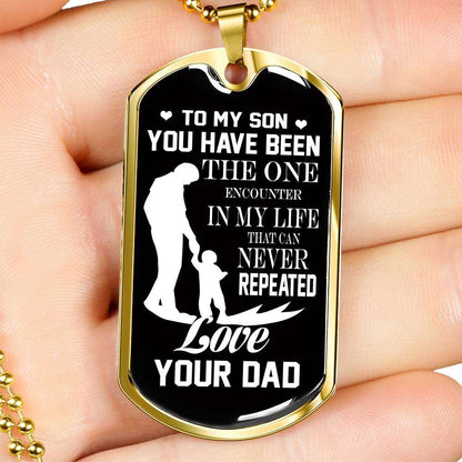 Son Dog Tag, Custom Picture Dog Tag For Son, Gift For Son, Son Necklace, Father And Son Dog Tag-85 Gifts For Son Rakva