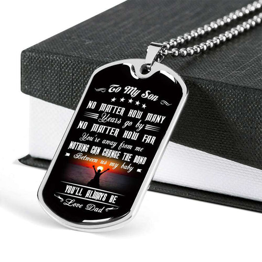 Son Dog Tag, Custom Picture Dog Tag For Son, Gift For Son, Son Necklace, Father And Son Dog Tag-92 Gifts For Son Rakva