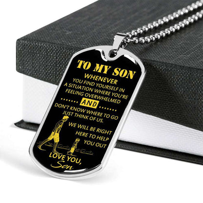 Son Dog Tag, Custom Picture Dog Tag For Son, Gift For Son, Son Necklace, Father And Son Dog Tag-96 Gifts For Son Rakva