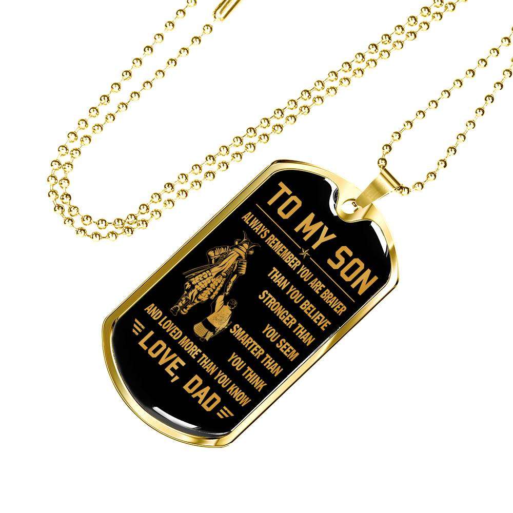 Son Dog Tag, Custom Picture Dog Tag For Son, Necklace Gift For Son, Father And Son Dog Tag-5 Gifts For Son Rakva