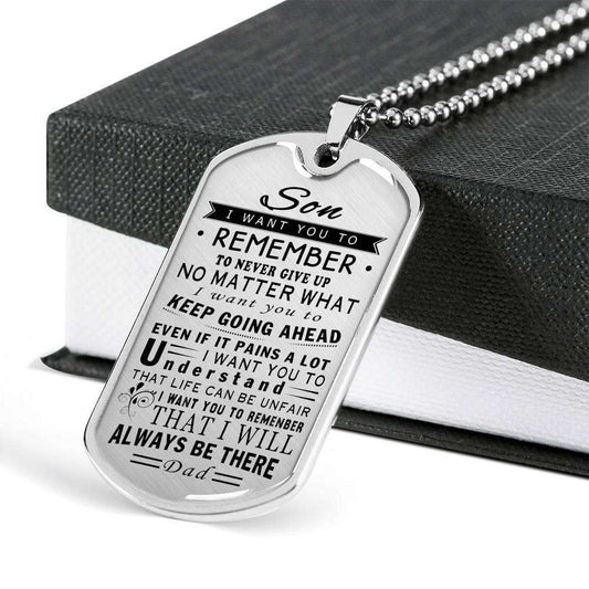 Son Dog Tag, Custom Picture Gift For Son Birthday, Dog Tags For Son, Engraved Dog Tag For Son, Father And Son Dog Tag-163 Gifts For Son Rakva
