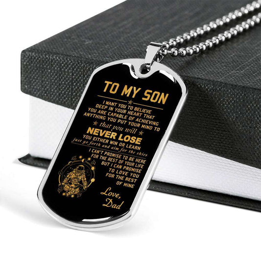 Son Dog Tag, Custom Picture Gift For Son Birthday, Dog Tags For Son, Engraved Dog Tag For Son, Father And Son Dog Tag-8 Gifts For Son Rakva