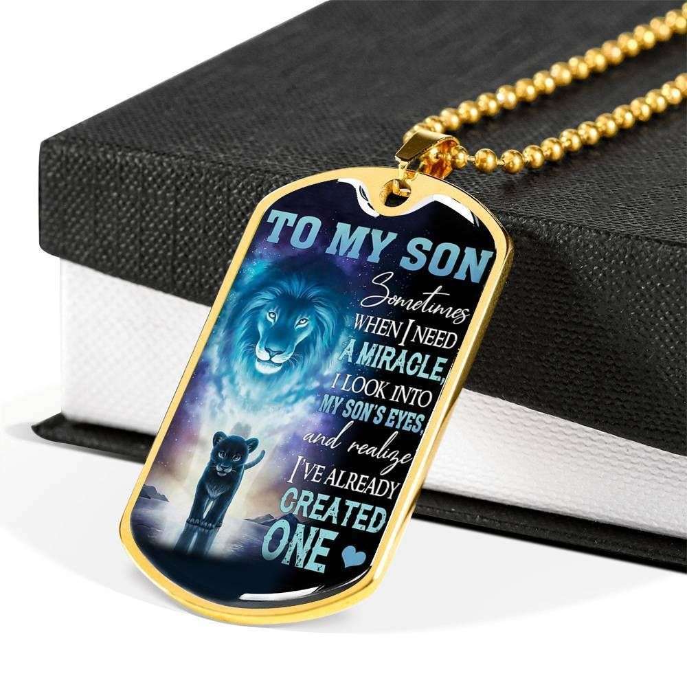 Son Dog Tag, Custom Picture I’Ve Already Created One Dog Tag Military Chain Necklace For Son Gifts For Son Rakva