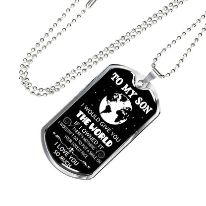 Son Dog Tag, Dog Tag For Son: Gift For Son Dog Tag Necklace-15 Gifts For Son Rakva