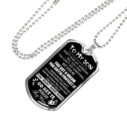 Son Dog Tag, Dog Tag For Son: Gift For Son Dog Tag Necklace-27 Gifts For Son Rakva