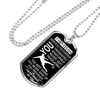 Son Dog Tag, Dog Tag For Son: Gift For Son Dog Tag Necklace-32 Gifts For Son Rakva