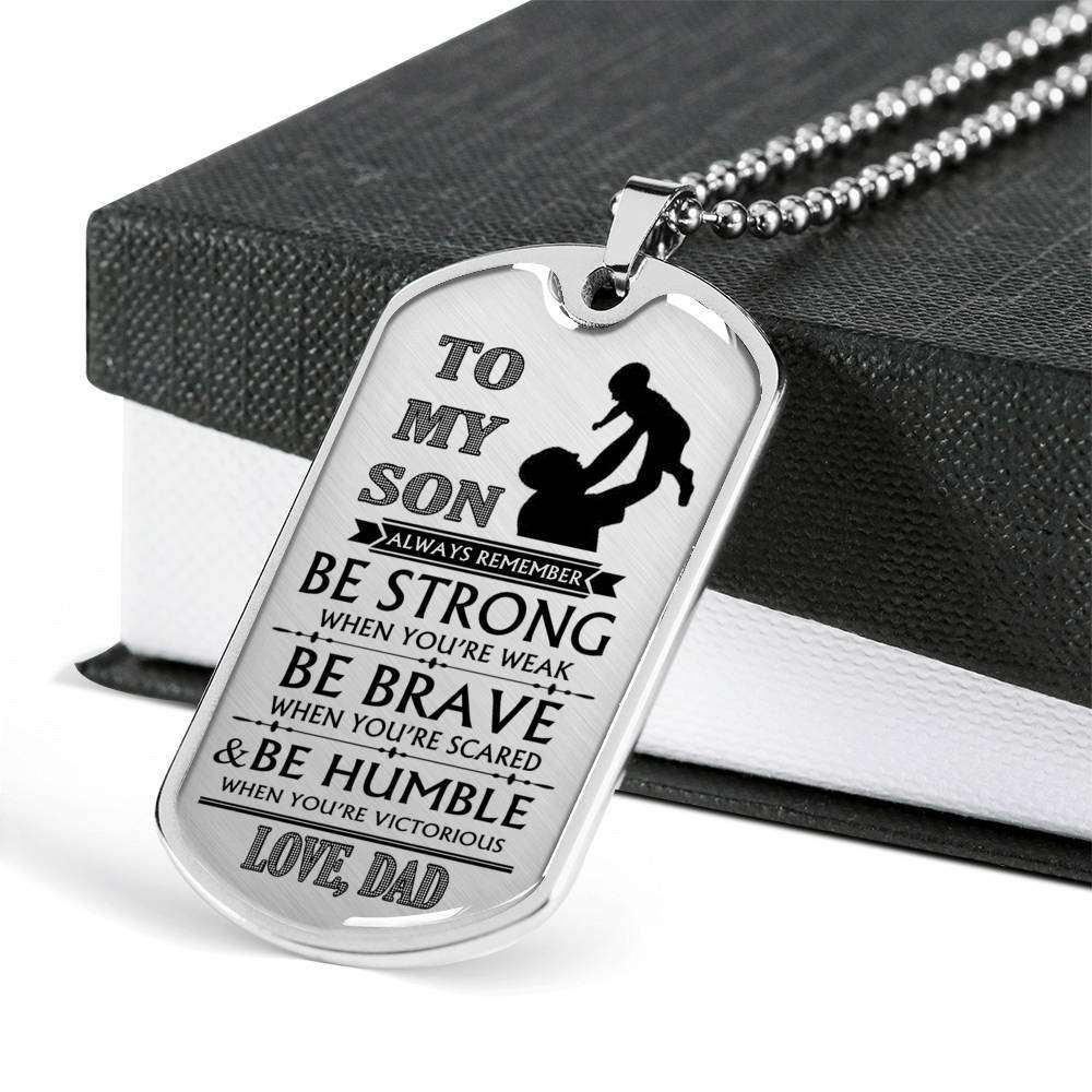 Son Dog Tag, Dog Tag For Son, Gift For Son, Son Necklace, Father And Son Dog Tag-1 Gifts For Son Rakva