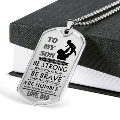 Son Dog Tag, Dog Tag For Son, Gift For Son, Son Necklace, Father And Son Dog Tag-1 Gifts For Son Rakva