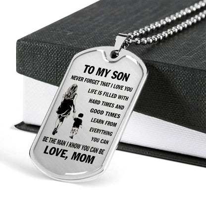 Son Dog Tag, Dog Tag For Son, Gift For Son, Son Necklace, Father And Son Dog Tag-10 Gifts For Son Rakva