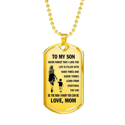 Son Dog Tag, Dog Tag For Son, Gift For Son, Son Necklace, Father And Son Dog Tag-10 Gifts For Son Rakva