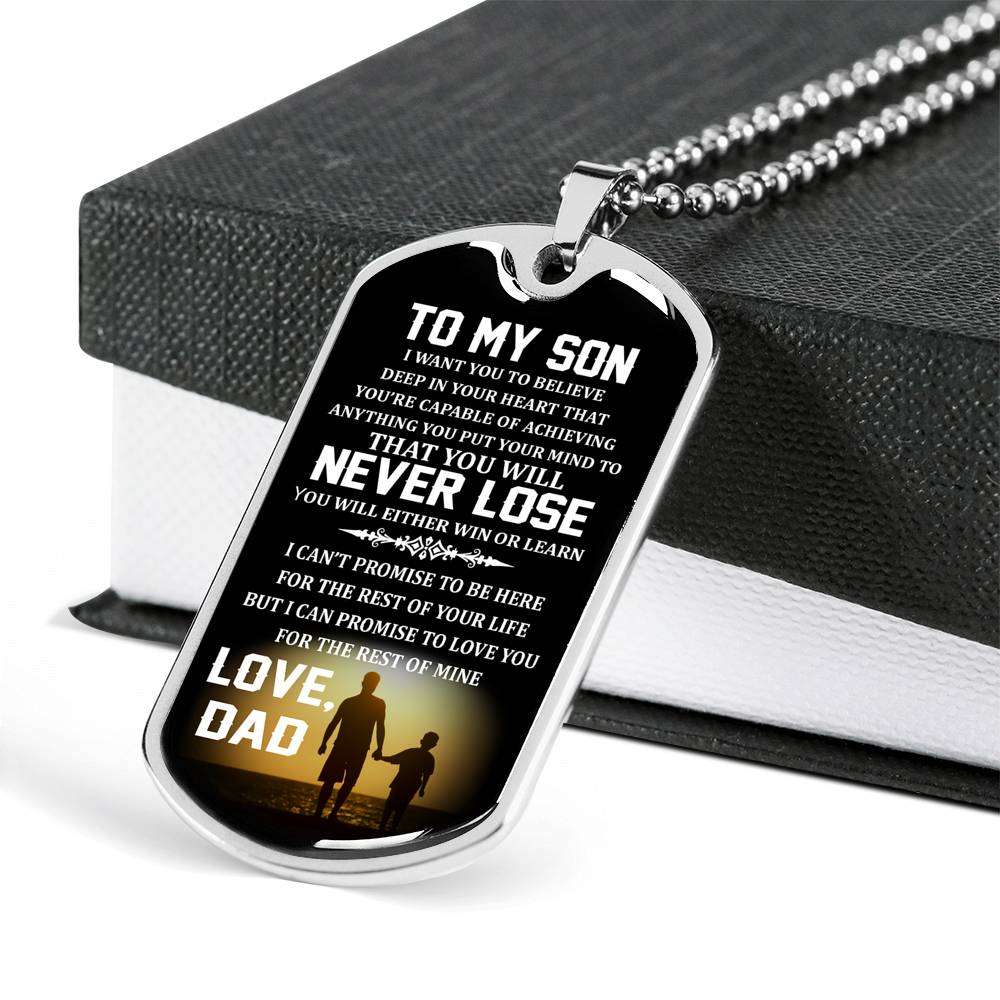 Son Dog Tag, Dog Tag For Son, Gift For Son, Son Necklace, Father And Son Dog Tag-111 Gifts For Son Rakva