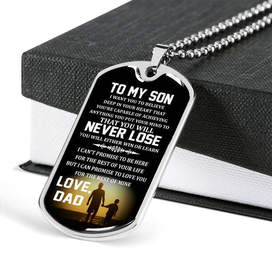 Son Dog Tag, Dog Tag For Son, Gift For Son, Son Necklace, Father And Son Dog Tag-111 Gifts For Son Rakva