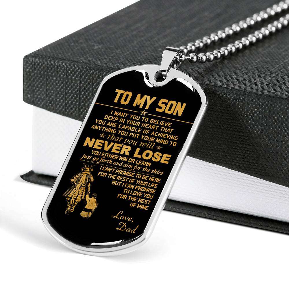 Son Dog Tag, Dog Tag For Son, Gift For Son, Son Necklace, Father And Son Dog Tag-115 Gifts For Son Rakva