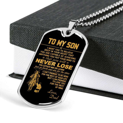 Son Dog Tag, Dog Tag For Son, Gift For Son, Son Necklace, Father And Son Dog Tag-115 Gifts For Son Rakva