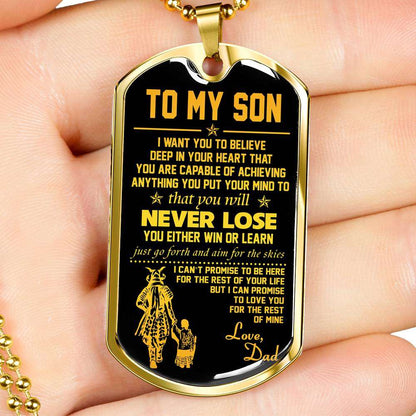 Son Dog Tag, Dog Tag For Son, Gift For Son, Son Necklace, Father And Son Dog Tag-117 Gifts For Son Rakva
