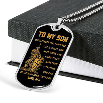 Son Dog Tag, Dog Tag For Son, Gift For Son, Son Necklace, Father And Son Dog Tag-118 Gifts For Son Rakva